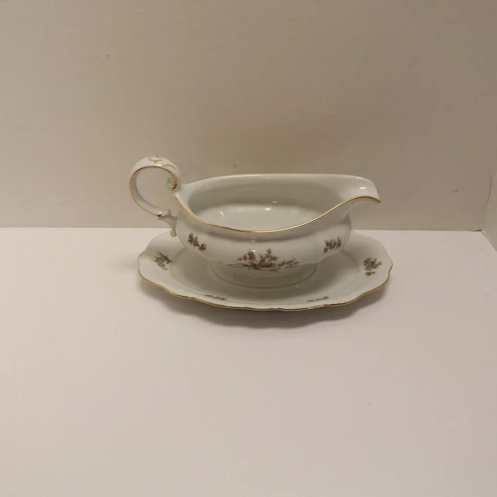 Johann Haviland Bavaria Germany‎ Gavey Boat 35 Sepia Rose